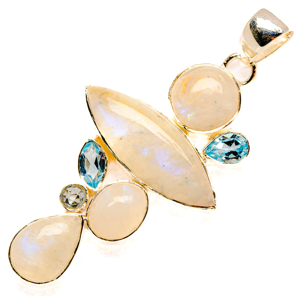 Rainbow Moonstone Pendants handcrafted by Ana Silver Co - PD30899 - Photo 2