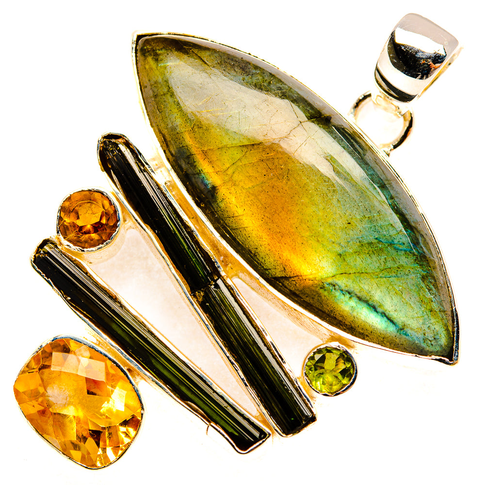 Labradorite Pendants handcrafted by Ana Silver Co - PD30903 - Photo 2