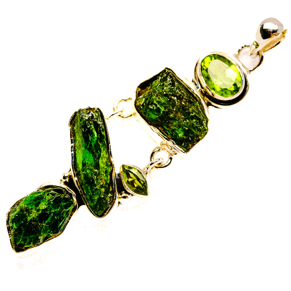Chrome Diopside Pendants handcrafted by Ana Silver Co - PD30907 - Photo 2