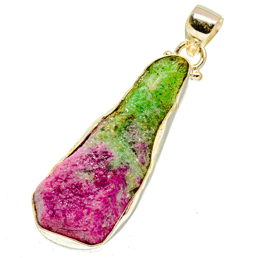 Ruby Zoisite Pendants handcrafted by Ana Silver Co - PD3091