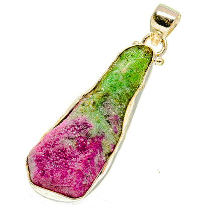 Ruby Zoisite Pendants handcrafted by Ana Silver Co - PD3091