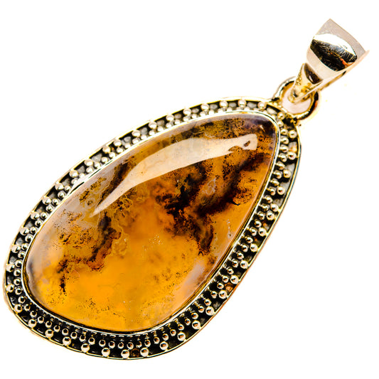 Plume Agate Pendants handcrafted by Ana Silver Co - PD30924 - Photo 2