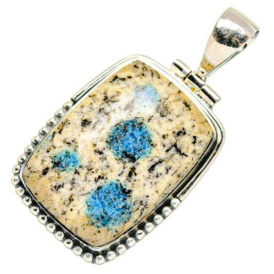 K2 Blue Azurite Pendants handcrafted by Ana Silver Co - PD30938 - Photo 2