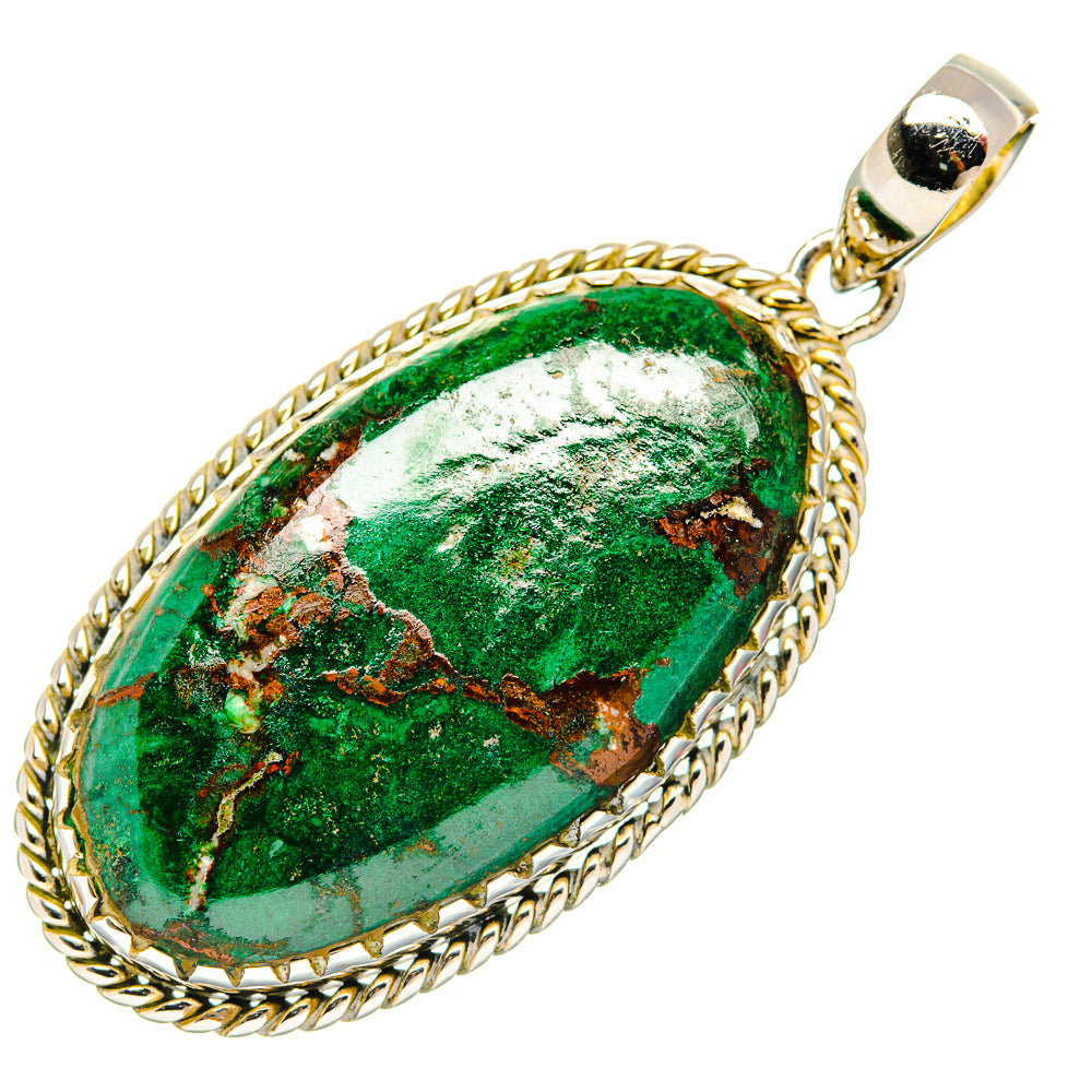 Malachite Pendants handcrafted by Ana Silver Co - PD30941 - Photo 2