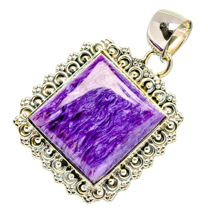 Charoite Pendants handcrafted by Ana Silver Co - PD30944 - Photo 2