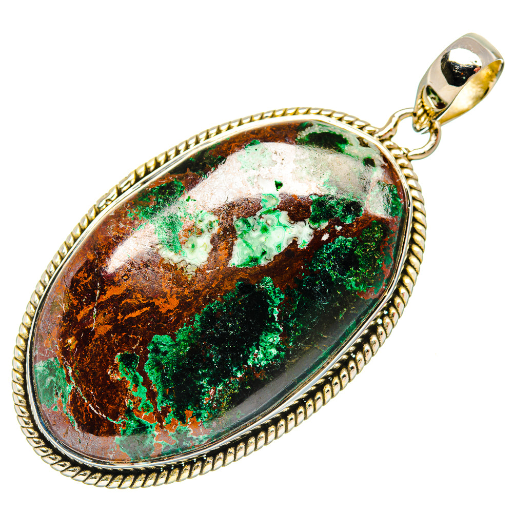 Malachite Pendants handcrafted by Ana Silver Co - PD30953 - Photo 2