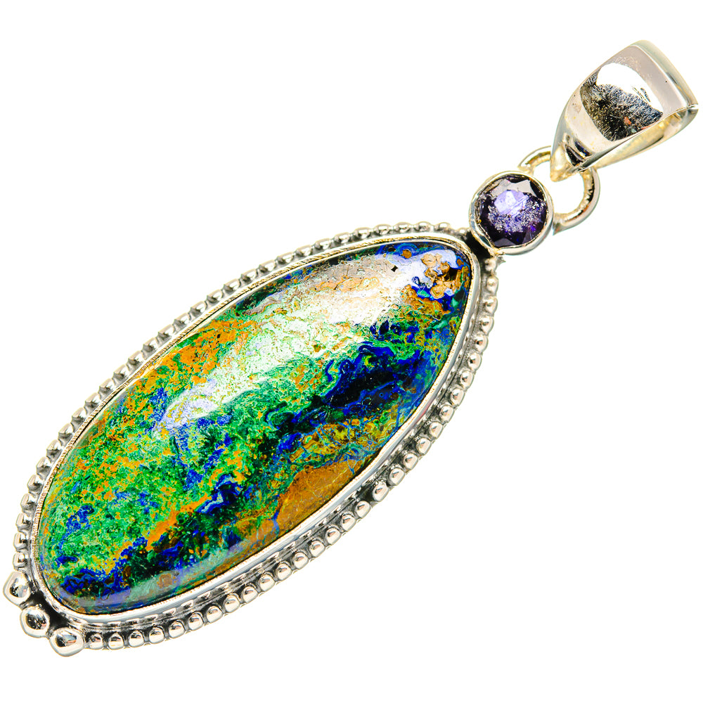 Azurite Pendants handcrafted by Ana Silver Co - PD30964 - Photo 2