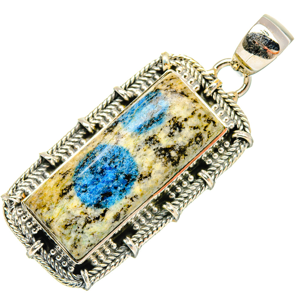 K2 Blue Azurite Pendants handcrafted by Ana Silver Co - PD30965 - Photo 2