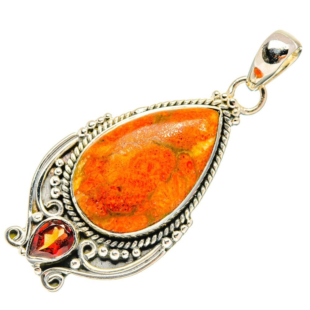 Sponge Coral Pendants handcrafted by Ana Silver Co - PD30971 - Photo 2