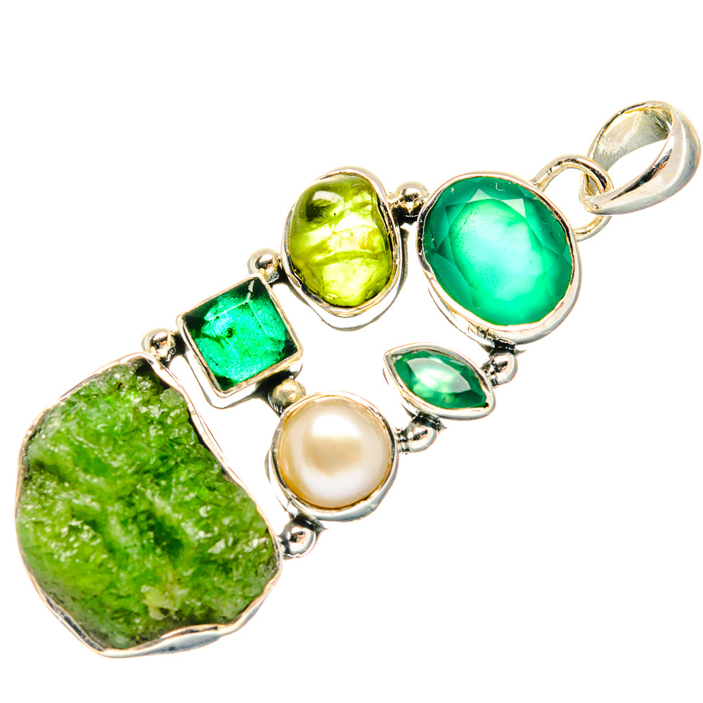 Chrome Diopside Pendants handcrafted by Ana Silver Co - PD30992 - Photo 2