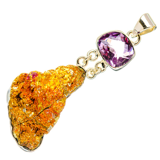 Titanium Druzy Pendants handcrafted by Ana Silver Co - PD30994 - Photo 2