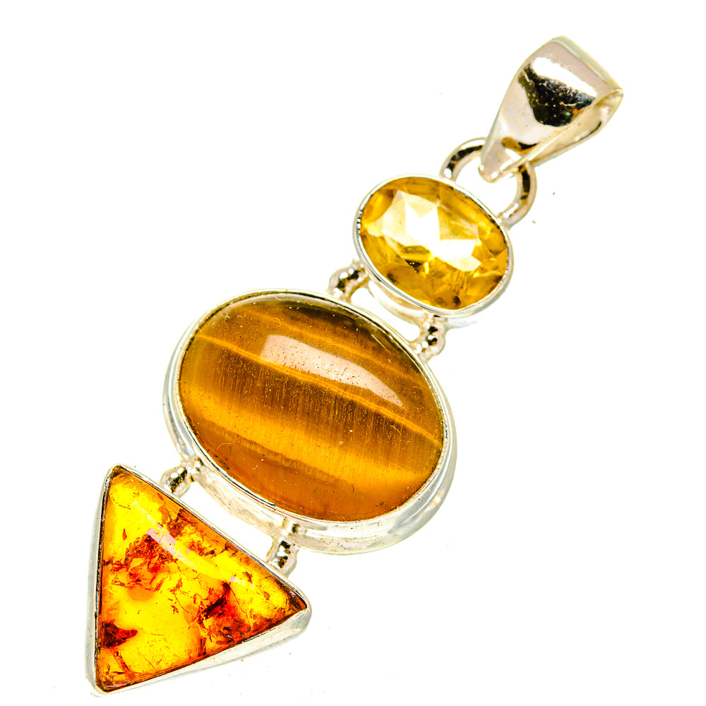 Tiger Eye Pendants handcrafted by Ana Silver Co - PD3100