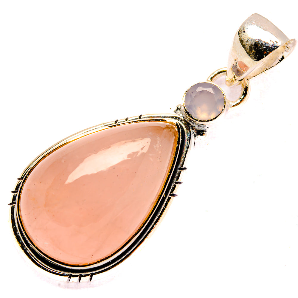 Rose Quartz Pendants handcrafted by Ana Silver Co - PD31004 - Photo 2