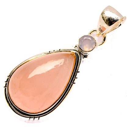 Rose Quartz Pendants handcrafted by Ana Silver Co - PD31004 - Photo 2