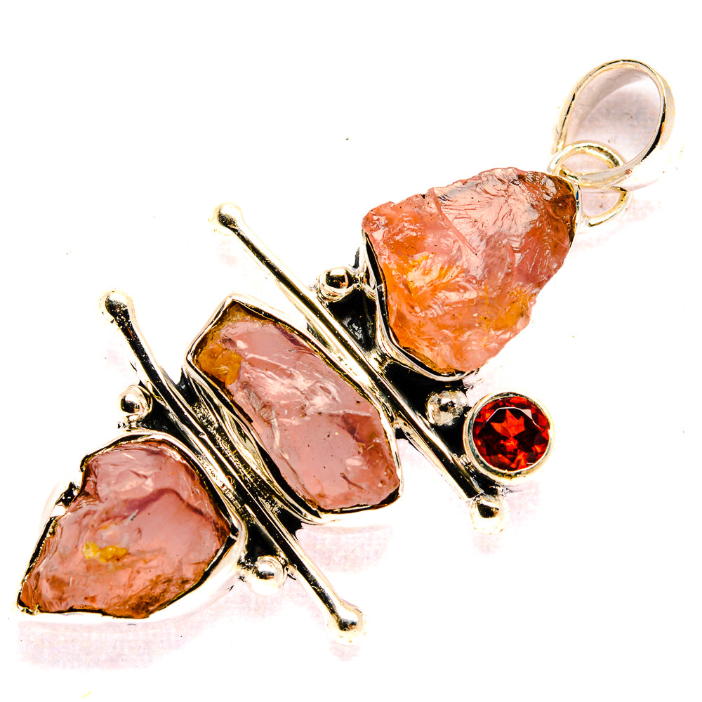 Rose Quartz Pendants handcrafted by Ana Silver Co - PD31018 - Photo 2