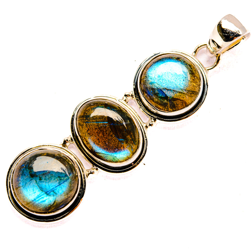 Labradorite Pendants handcrafted by Ana Silver Co - PD31020 - Photo 2