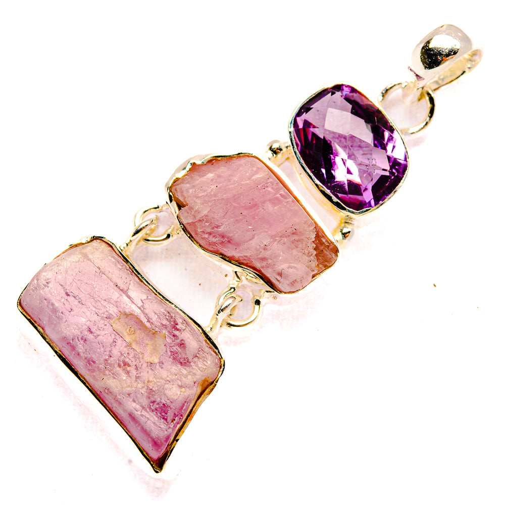 Kunzite Pendants handcrafted by Ana Silver Co - PD31026 - Photo 2