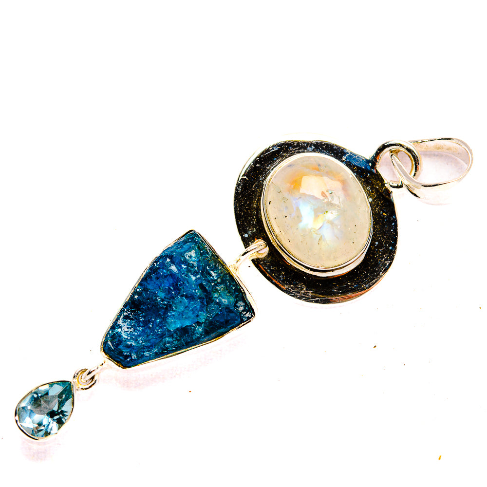 Rainbow Moonstone Pendants handcrafted by Ana Silver Co - PD31030 - Photo 2