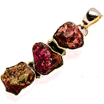 Pink Tourmaline Pendants handcrafted by Ana Silver Co - PD31037 - Photo 2