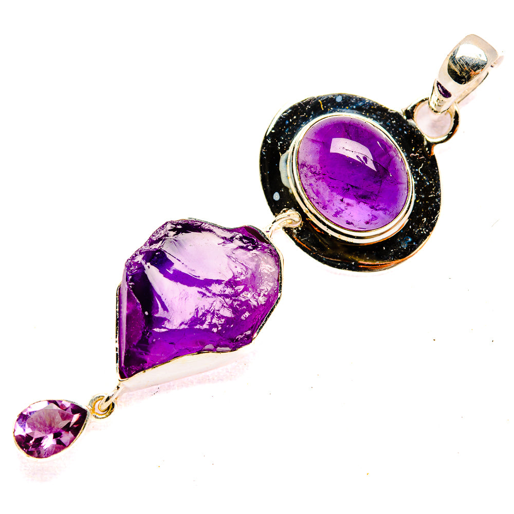 Amethyst Pendants handcrafted by Ana Silver Co - PD31038 - Photo 2