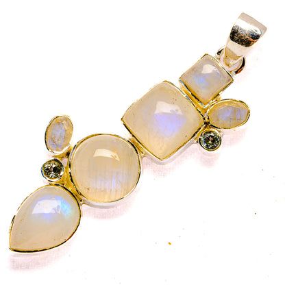 Rainbow Moonstone Pendants handcrafted by Ana Silver Co - PD31043 - Photo 2