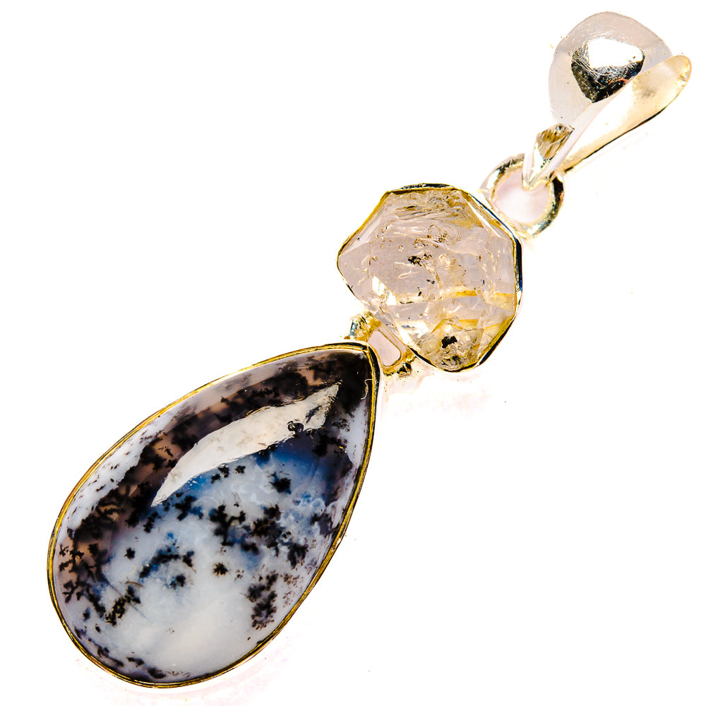 Dendritic Opal Pendants handcrafted by Ana Silver Co - PD31060 - Photo 2