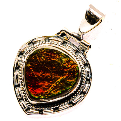 Ammolite Pendants handcrafted by Ana Silver Co - PD31070 - Photo 2