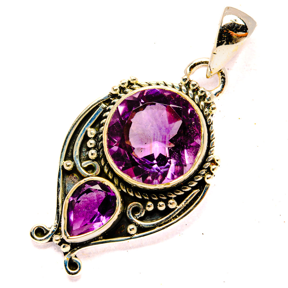 Amethyst Pendants handcrafted by Ana Silver Co - PD31081 - Photo 2