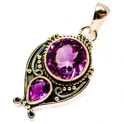 Amethyst Pendants handcrafted by Ana Silver Co - PD31081 - Photo 2