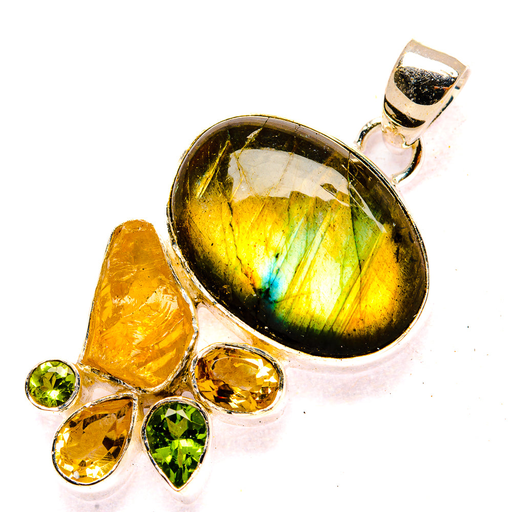 Labradorite Pendants handcrafted by Ana Silver Co - PD31083 - Photo 2