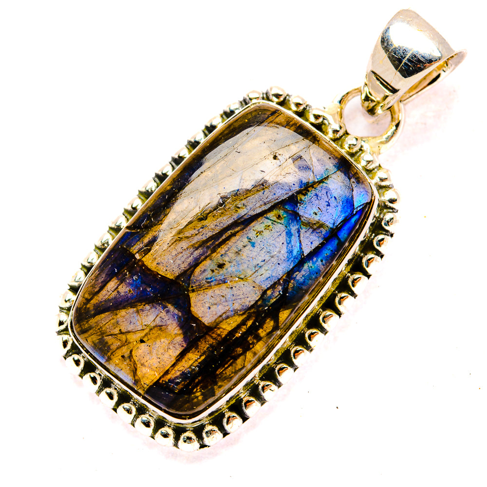 Labradorite Pendants handcrafted by Ana Silver Co - PD31084 - Photo 2