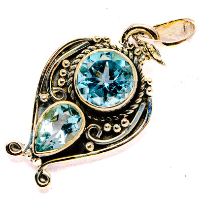 Blue Topaz Pendants handcrafted by Ana Silver Co - PD31089 - Photo 2