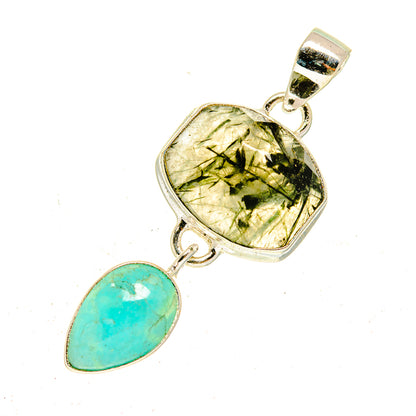 Tourmalinated Quartz Pendants handcrafted by Ana Silver Co - PD3109
