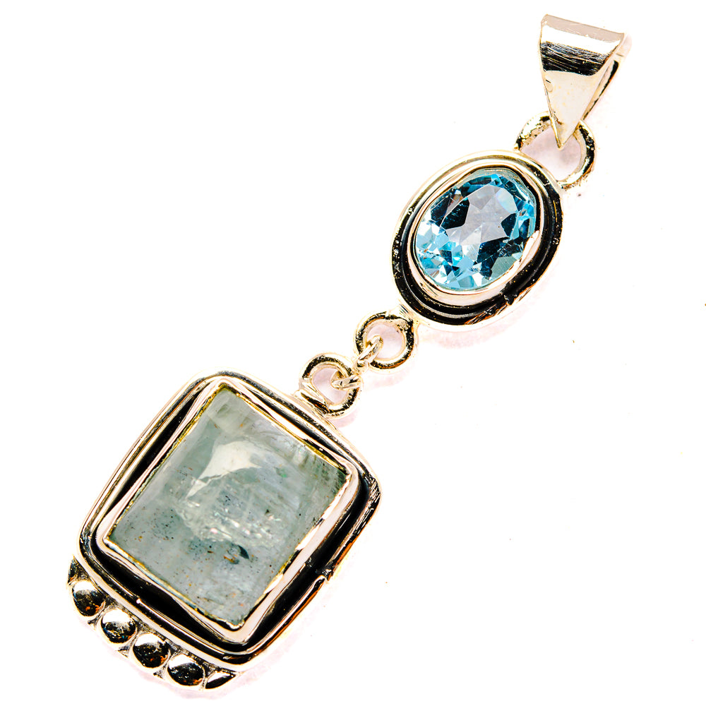 Aquamarine Pendants handcrafted by Ana Silver Co - PD31095 - Photo 2