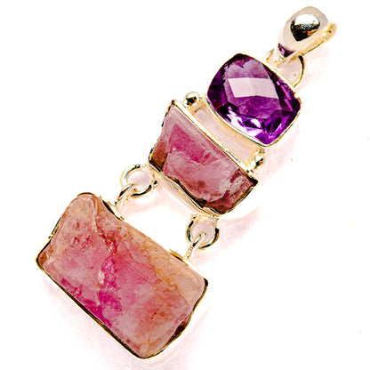 Rose Quartz Pendants handcrafted by Ana Silver Co - PD31096 - Photo 2