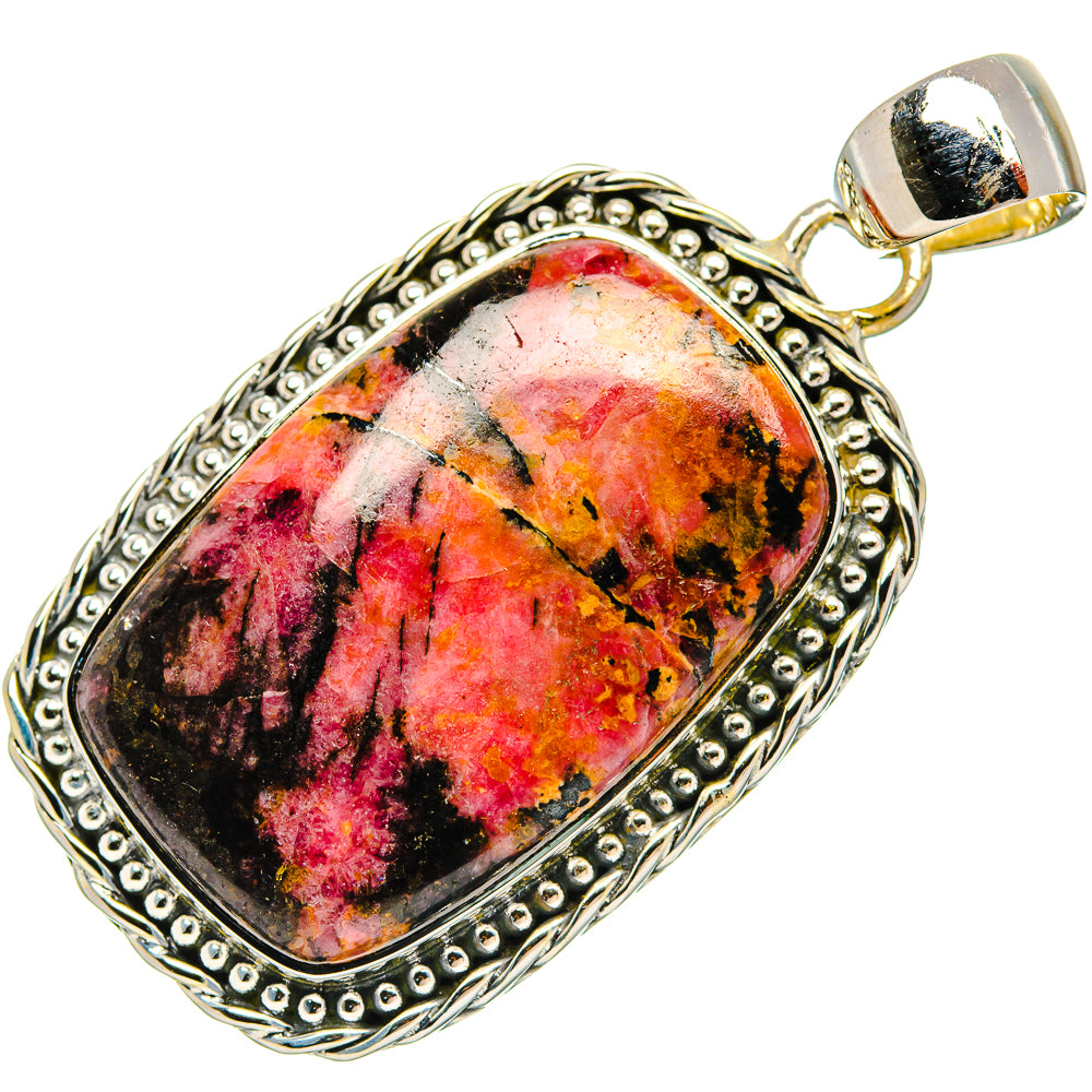 Rhodonite Pendants handcrafted by Ana Silver Co - PD31103 - Photo 2