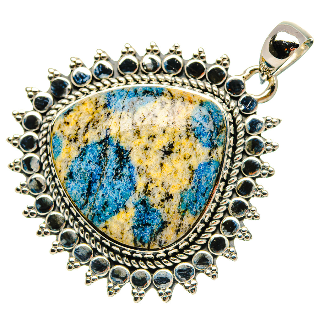 K2 Blue Azurite Pendants handcrafted by Ana Silver Co - PD31105 - Photo 2