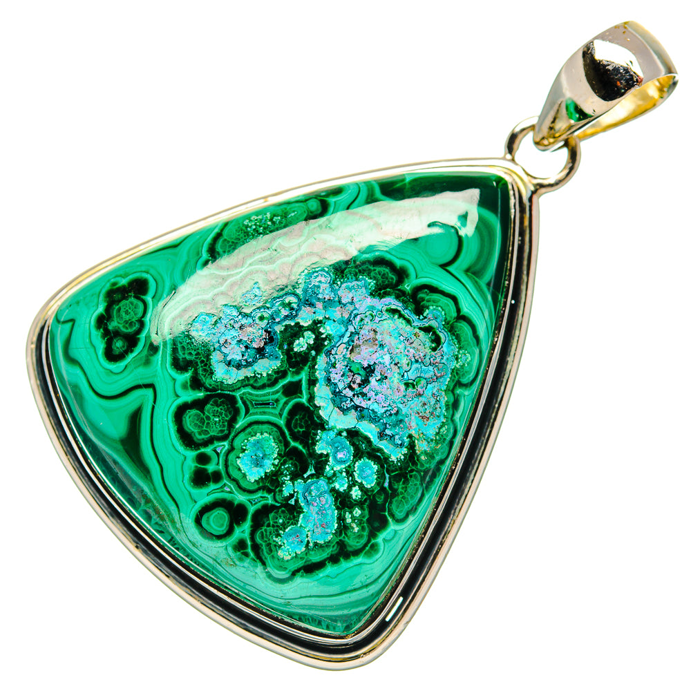 Malachite Pendants handcrafted by Ana Silver Co - PD31110 - Photo 2