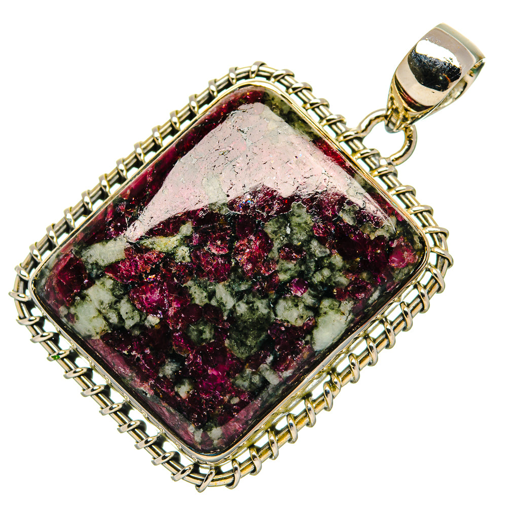 Russian Eudialyte Pendants handcrafted by Ana Silver Co - PD31117 - Photo 2