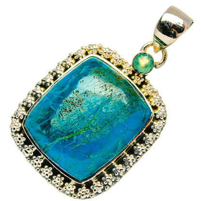 Chrysocolla Pendants handcrafted by Ana Silver Co - PD31119 - Photo 2