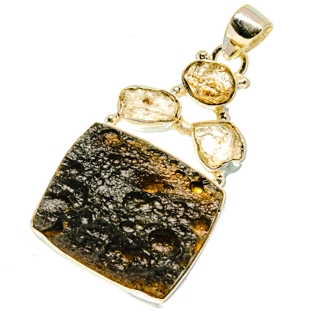 Tektite Pendants handcrafted by Ana Silver Co - PD3112
