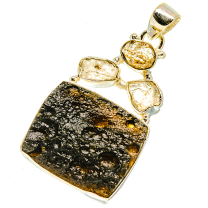 Tektite Pendants handcrafted by Ana Silver Co - PD3112