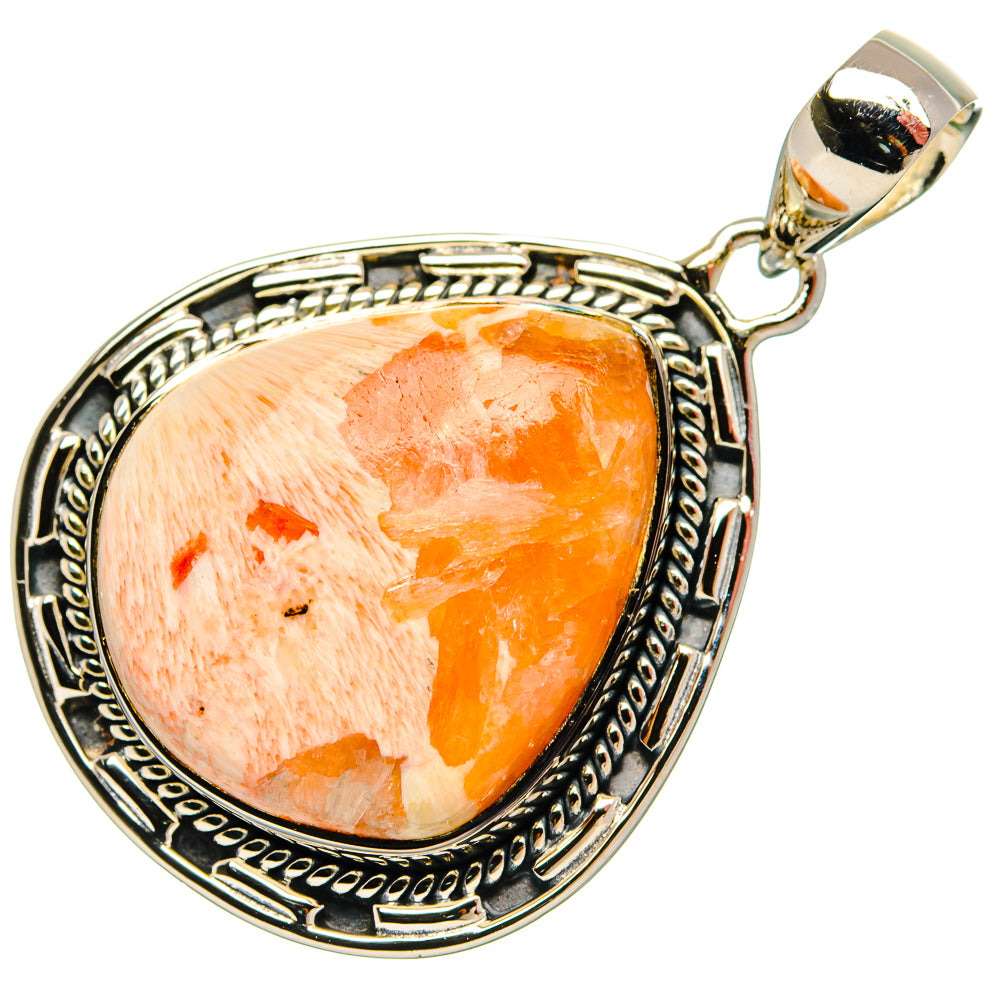 Scolecite Pendants handcrafted by Ana Silver Co - PD31125 - Photo 2