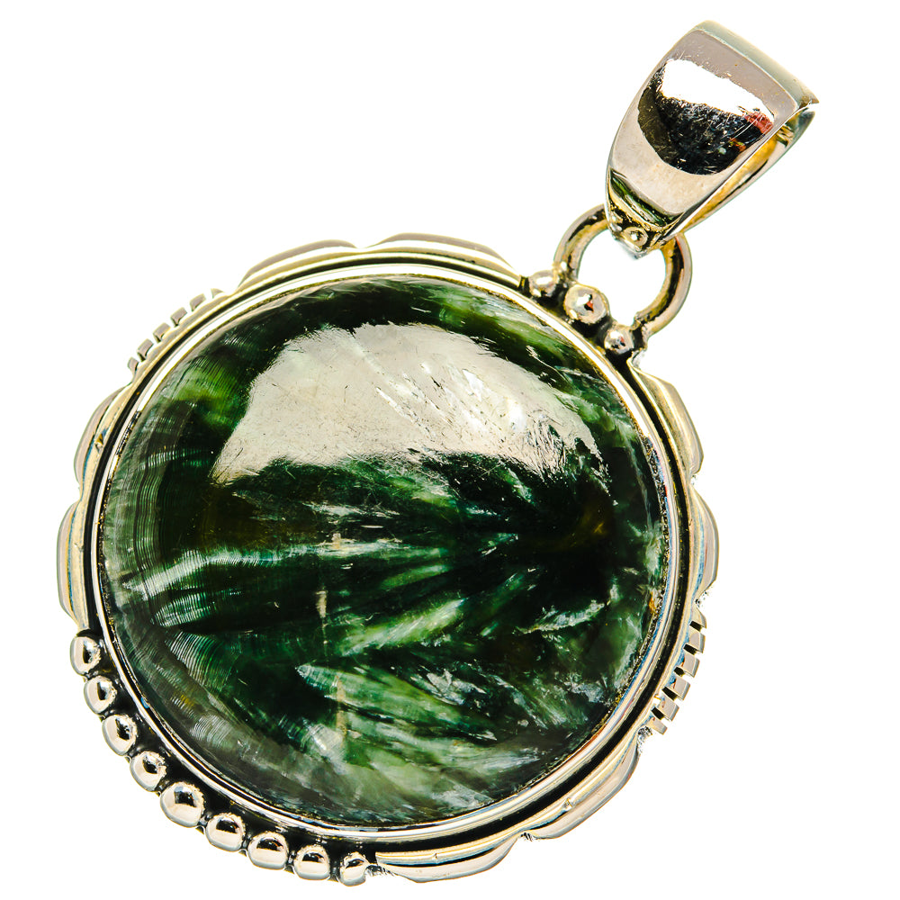 Seraphinite Pendants handcrafted by Ana Silver Co - PD31131 - Photo 2