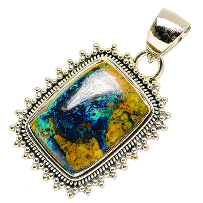 Azurite Pendants handcrafted by Ana Silver Co - PD31137 - Photo 2