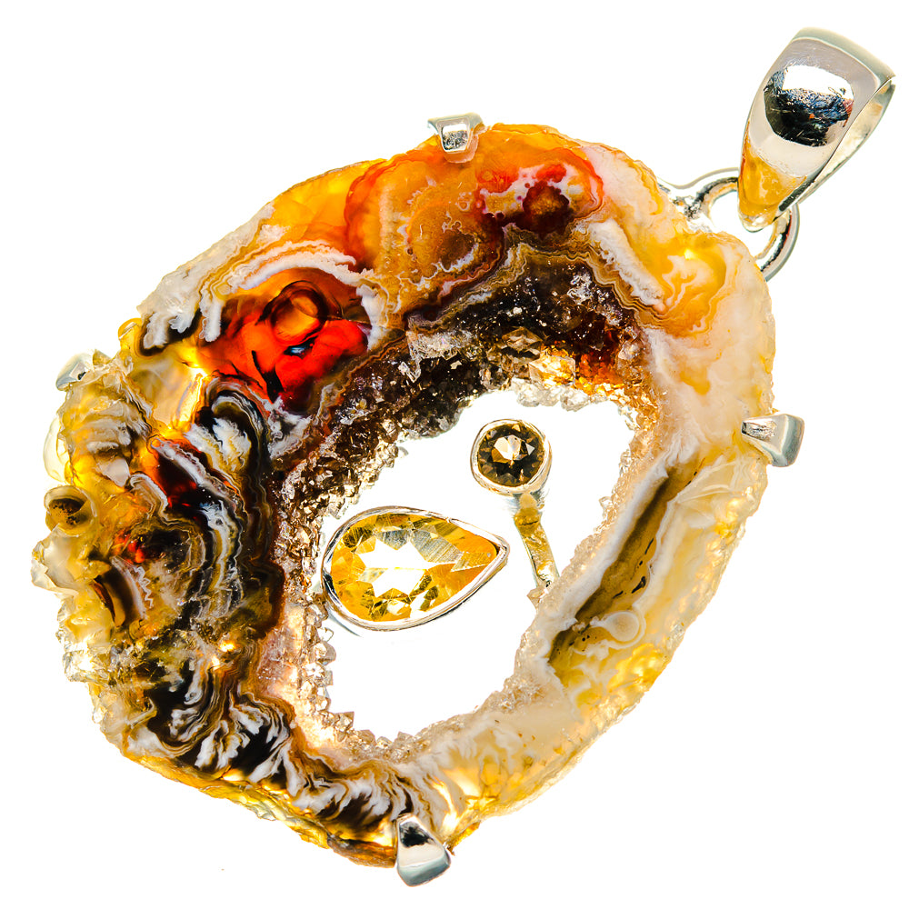Geode Slice Pendants handcrafted by Ana Silver Co - PD31139 - Photo 2