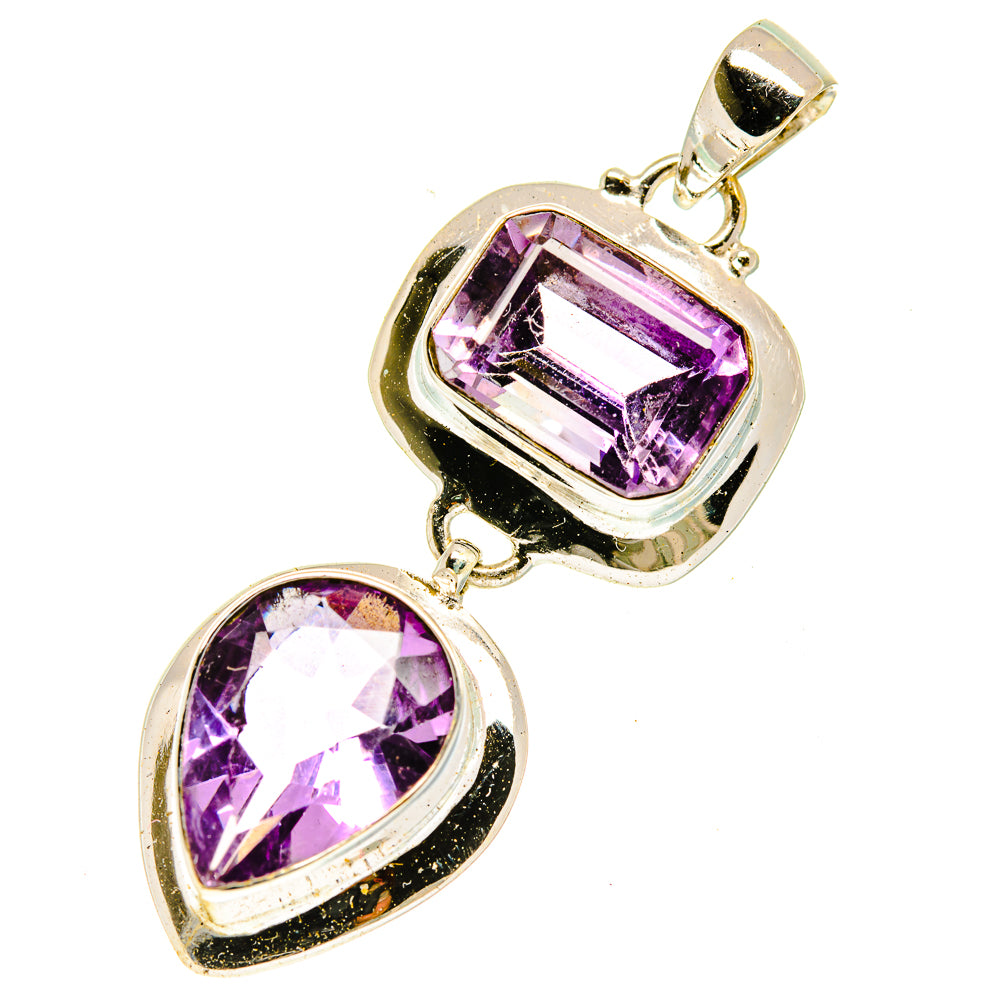 Amethyst Pendants handcrafted by Ana Silver Co - PD3114