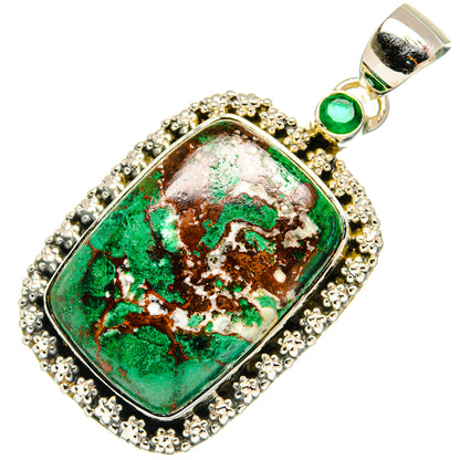 Malachite Pendants handcrafted by Ana Silver Co - PD31145 - Photo 2