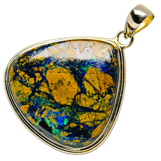 Azurite Pendants handcrafted by Ana Silver Co - PD31158 - Photo 2