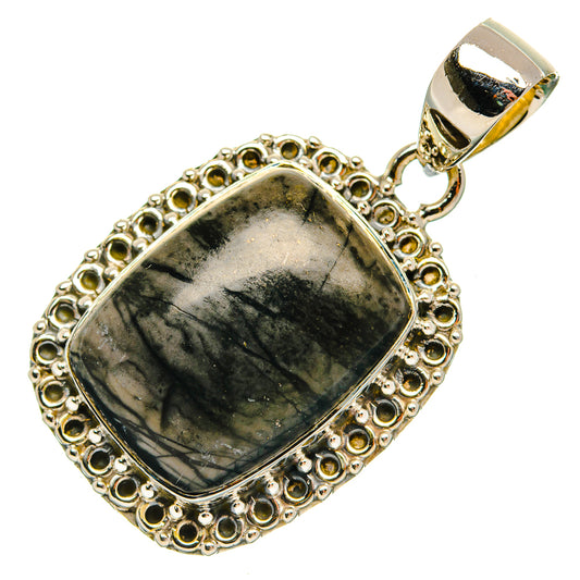 Picasso Jasper Pendants handcrafted by Ana Silver Co - PD31164 - Photo 2
